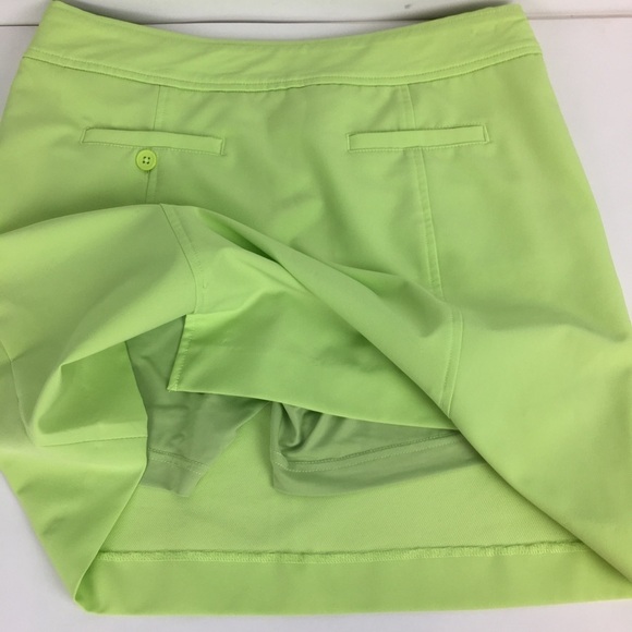 FAIRWAY & GREENE Golf/Tennis Skort/Skirt in Lime Green - Picture 7 of 15